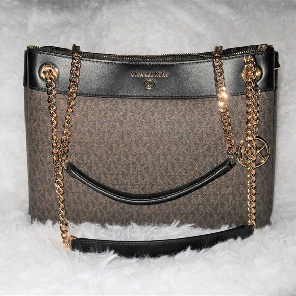 🔥🔥SOLD🔥🔥Michael Kors Brown Susan Shoulder Bag - Picture 2 of 11